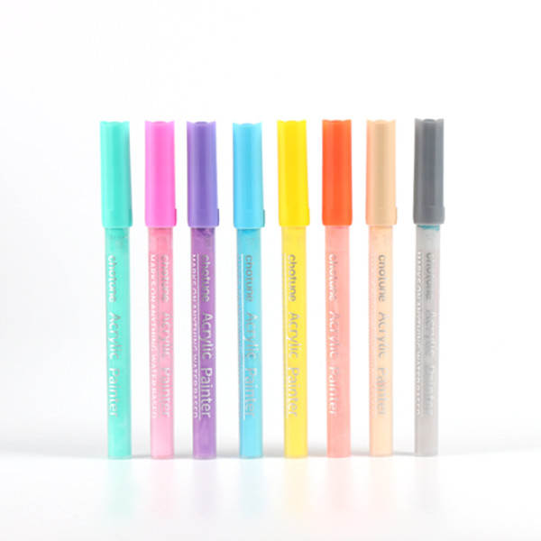 Acrylic Pens Chotune Manufacturer Oem Customer Logo 50 Colors Transparent Acrylic Paint Markers Pens Draw  Acrylic Pens