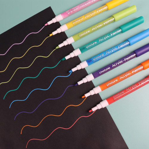 Acrylic Pens Chotune Manufacturer Oem Customer Logo 50 Colors Transparent Acrylic Paint Markers Pens Draw  Acrylic Pens