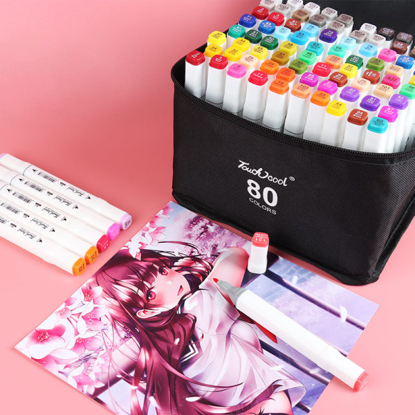 Marqueurs d'alcool Artchotune Fabricant OEM Client Logo 120 Couleurs Marqueurs Blancs Pour Enfants Dessin Stylos Marqueur