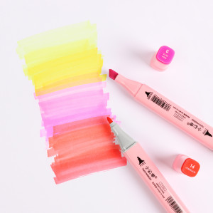 Black Dual Tip Art Markers Non Toxic 168 Colors Manufacturer | OEM Customer Logo | Marker Pen Auto Paint Supply