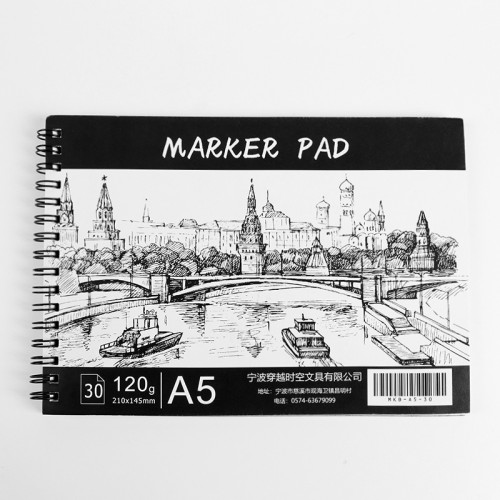 Marker Pads Chotune Bleedproof Marker Paper Pad A4 Glue-Bound 100% Cotton, White, Ideal for Use with Markers and Ink Mediums