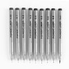 Marqueur de croquis personnalisé Fineliners Pen Chotune Fabricant Logo client Oem 24 couleurs Fineliner blanc