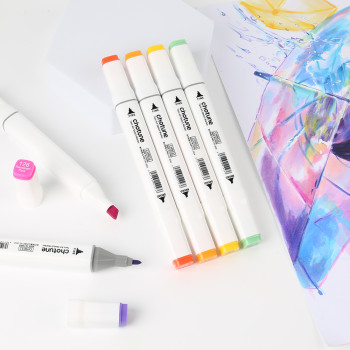 Alcohol Markers Artchotune Manufacturer  OEM Customer Logo 256 Colors White Markers For Children Drawing Pens Marker
