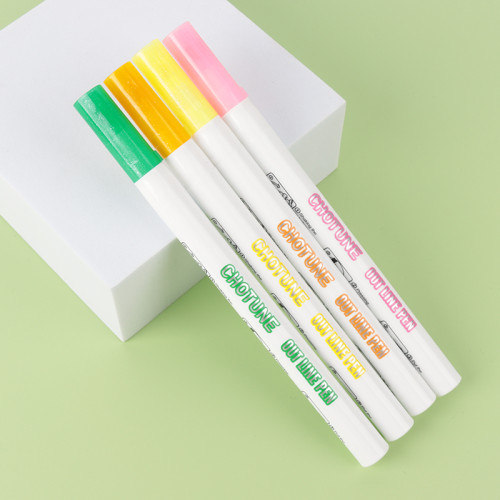 Outliner Pen Markers 8 Colors White Self-outline Draw Pen Manufacturer | Chotune OEM Customer Logo