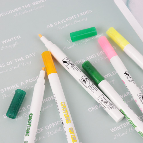 Outliner Pen Markers 8 Colors White Self-outline Draw Pen Manufacturer | Chotune OEM Customer Logo