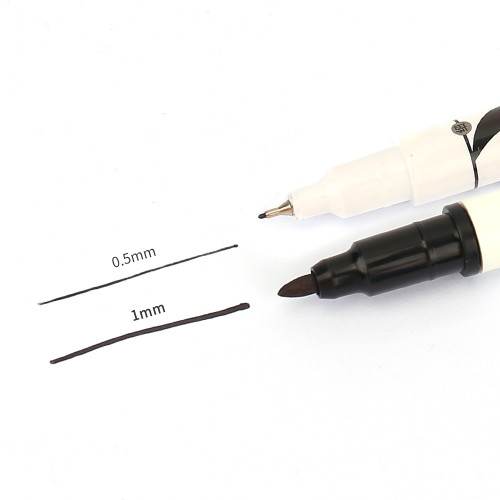 Fineliners Pen|Chotune Dual Tips Technical Pen |Brush & Fine Tip |Black Fineliner Pen for Art Drawing