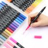 Double Tip Watercolor Pens Manufacture wholesale OEM custom Chotune Flexible Real Brush Tips painting pen