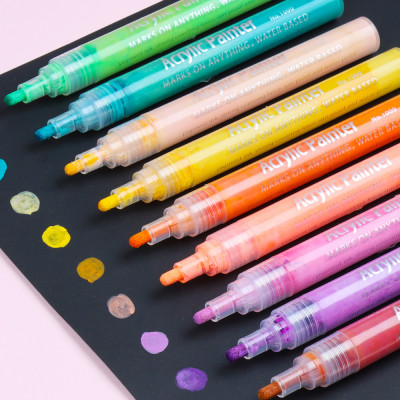 Acrylic Paint Pens Manufacturer | Customization Logo | Custom Transparent Permanent Paint Marker Drawing