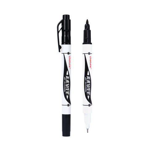 Custom Sketch Marker Fineliners Pen Chotune Manufacturer Oem Customer Logo 24 Colors White Fineliner
