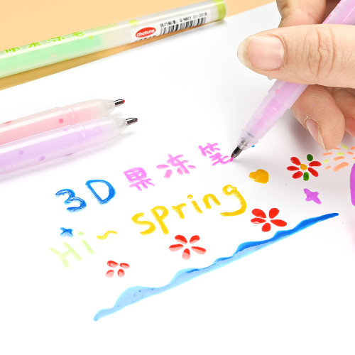 Chotune Jelly Pen | Pluma de efecto de escritura 3D | OEM | ODM