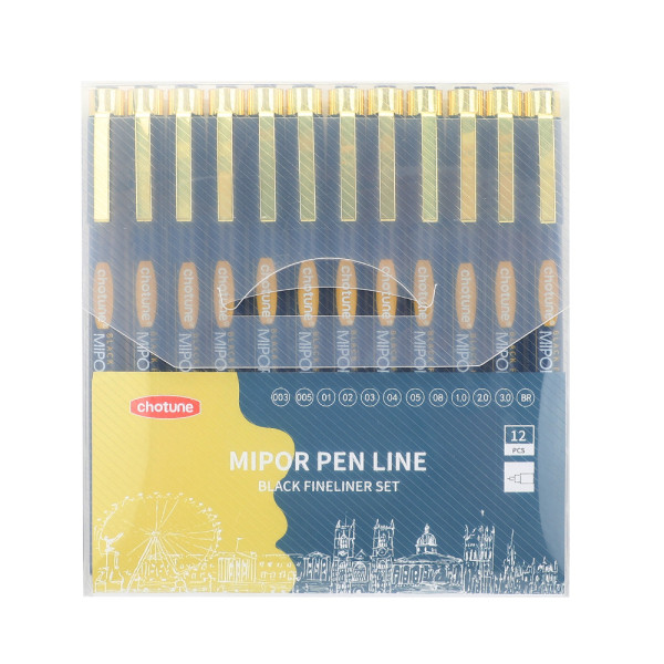 Chotune Blue Barrel Fineliner Pen|Customized Logo Fineliner Pen|OEM|ODM