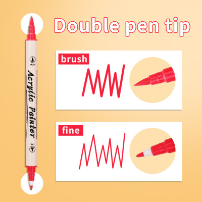 Double acrylic pen