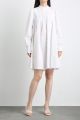 220371 女性のエレガントなシャツ スタイル ホワイト ドレス