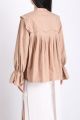 223147 Camisa Suelta Dama Plisada Escote V