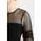 220001 New Design Mesh Long Sleeve Party Dress