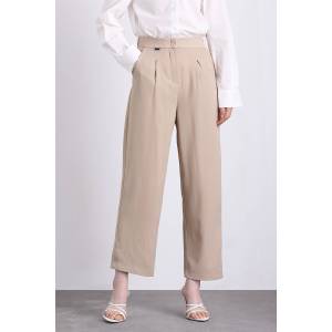 220269 Women Straight Pants in Solid