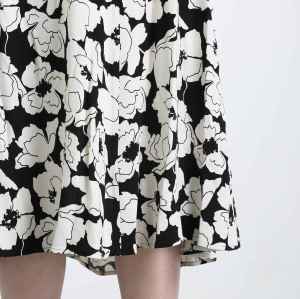 220283 Casual Floral Skirt