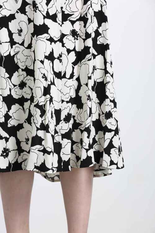 220283 Casual Floral Skirt