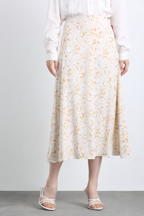 220340 Daily High Waist Print Skirt