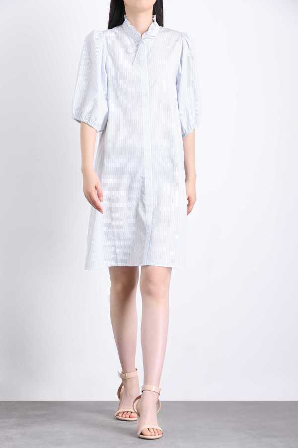 223127-1 Bubble Sleeve Cardigan Dress