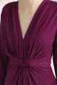 210120 Vestido largo con cuello en V de moda