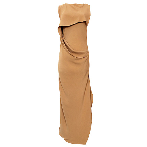 206107 Sleeveless Dress with Split