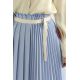 213198 Irregular Pleated Skirt with Belt
