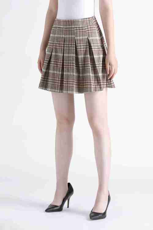 213278 Plaid Pleated Skirt for Girls