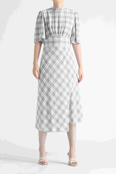 214117 vestido de manga de moda