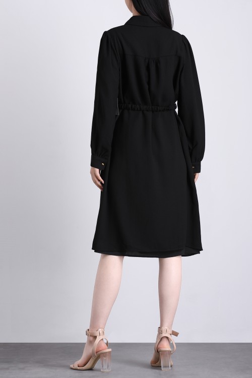 223043 Office Lady Dress with Belt