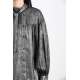 224029-1 Silver Gray Loose Shirt with Oblique Button