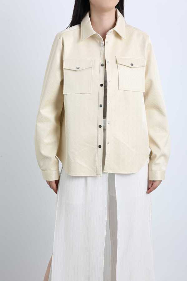 227019-1 Oversize Jacket for Women with button