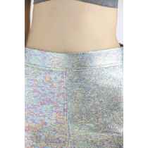 210047 High Waist Skirt with Laster Print