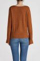 197003 V-neck Drawstring Top with Trumpet Sleeve