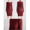 190013 Fitted Pleated Dress