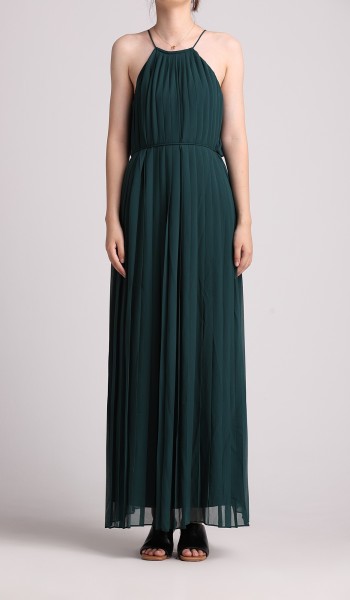 191711 Sleeveless Pleated Dress
