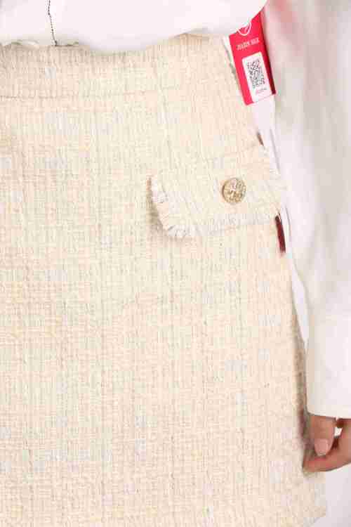 220511 Plaid Small Fragrant Skirt