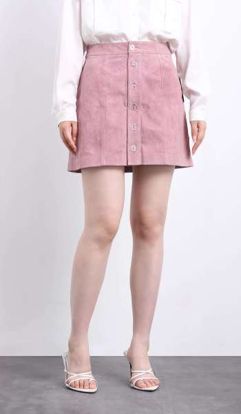 223595 Front Cardigan Skirt with Buttons