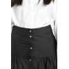 226033-1 Open Placket Skirt with Buttons