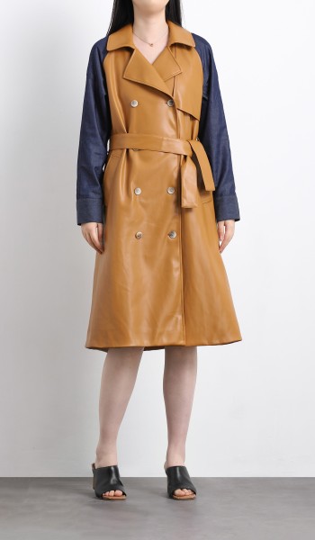 224550 Matching Color Windbreaker with Belt