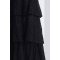 Paneled Pleated Skirt Sleeveless Dress