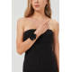 Womens Bodycon Mini Tube Dress Strapless Back Slit Long Going Out Casual Elegant Party Dresses in Black