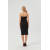 Womens Bodycon Midi Tube Dress Strapless Back Slit Long Going Out Casual Elegant Party Dresses in Black