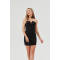 Womens Bodycon Mini Tube Dress Strapless Heart Neck Long Going Out Casual Elegant Party Dresses in Black