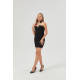 Womens Bodycon Mini Tube Dress Strapless Heart Neck Long Going Out Casual Elegant Party Dresses in Black