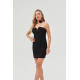 Womens Bodycon Mini Tube Dress Strapless Heart Neck Long Going Out Casual Elegant Party Dresses in Black