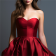 Custom Red Party Dresses ladies