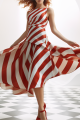 Custom Red Check Daily Dresses ladies