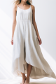 Custom White Daily Dresses ladies