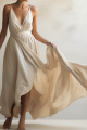 Custom White Daily Dresses ladies